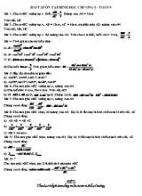 Bài tập ôn tập Hình học Chương I - Toán 9